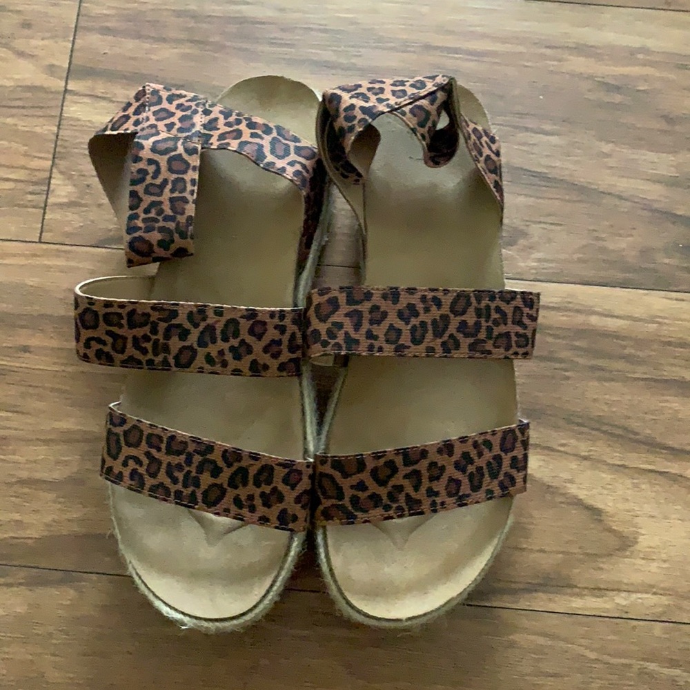 Cheetah Platform Sandals